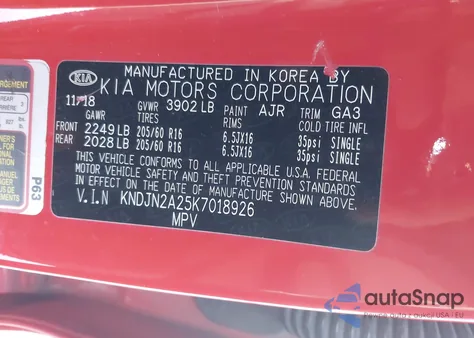 2019 Kia Soul from USA, damaged, VIN KNDJN2A25K7018926